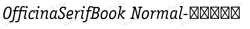 OfficinaSerifBook Normal字体转换